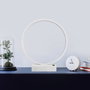 Opviq Halka - 13308 Lámpara de mesa blanca metálica